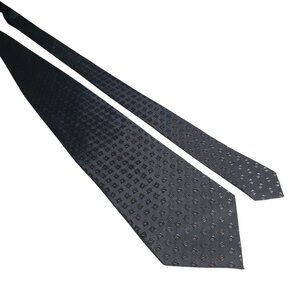 Di Moggio Pure Silk Handmade Men Blue Gray Patterned Tie 58 Inches By 4 Inches